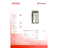 Transcend 240GB M.2 2242 SATA MTS 420S - 699958 - zdjęcie 3